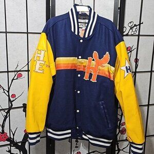 Houston Black Eagles Negro League Varsity Bomber Jacket Coat Size 4XL New